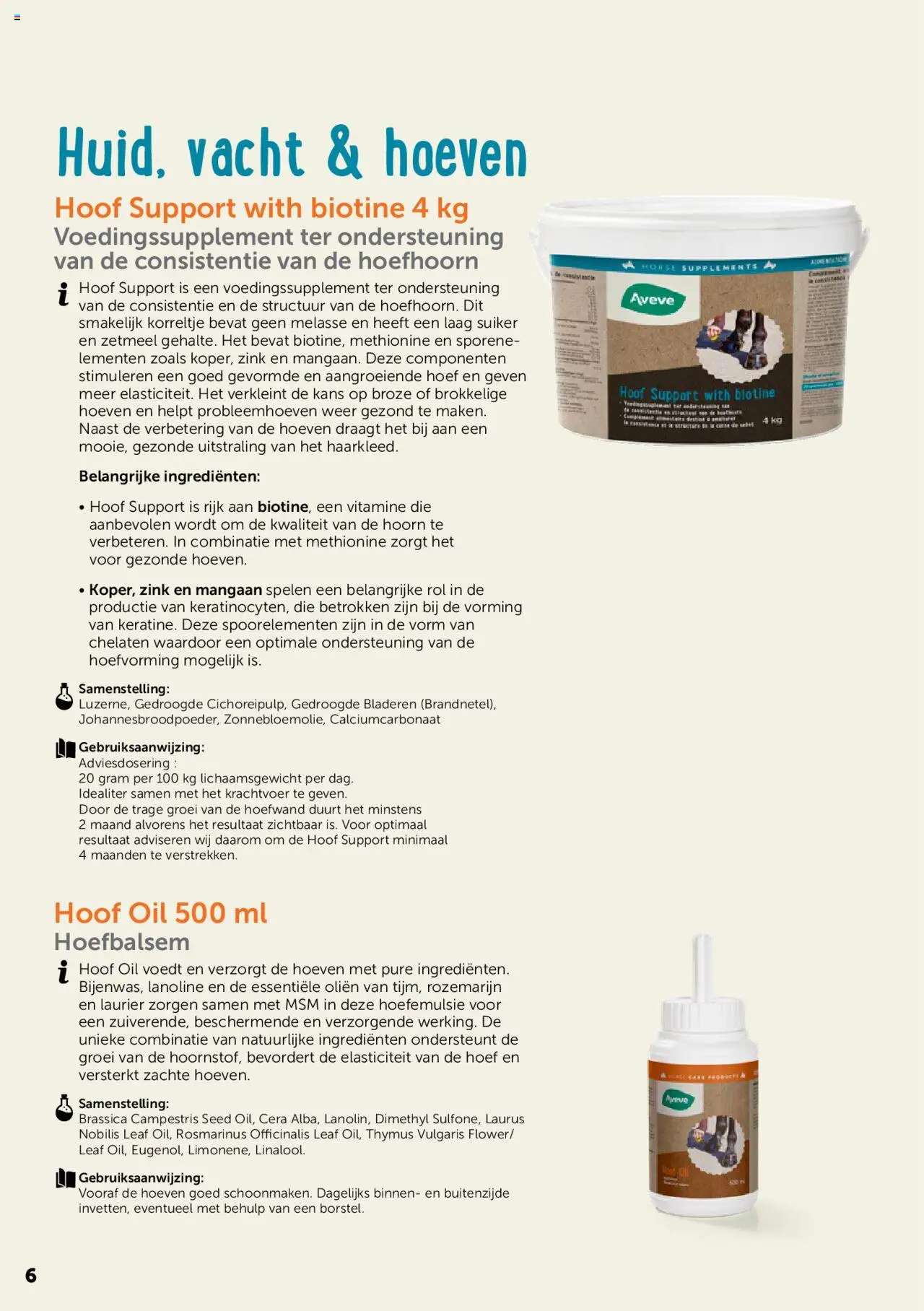 Aveve Paardensupplementen - page 6- valid from 01/06/2023