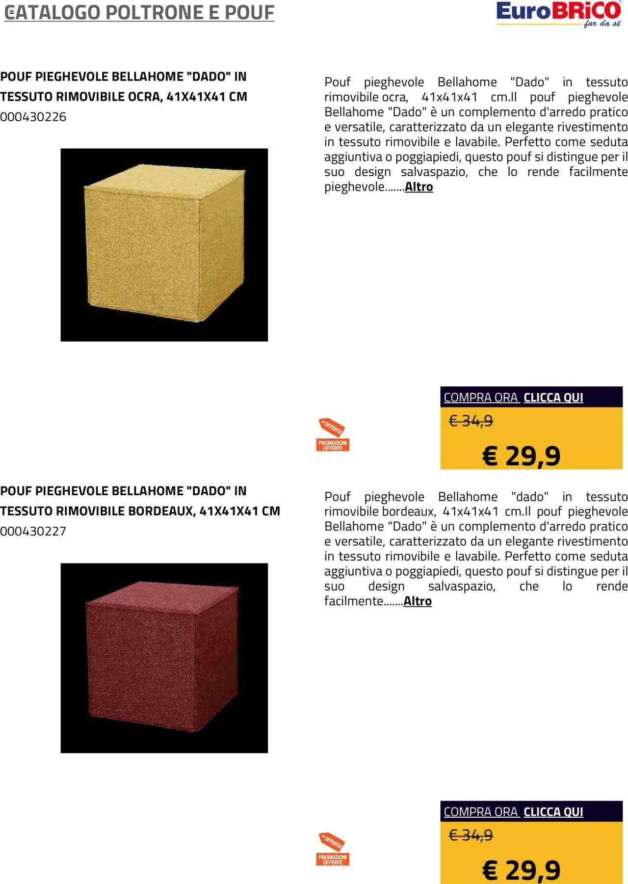 Eurobrico Poltrone e Pouf catalogo - pagina 48 - valido dal 23/07/2025