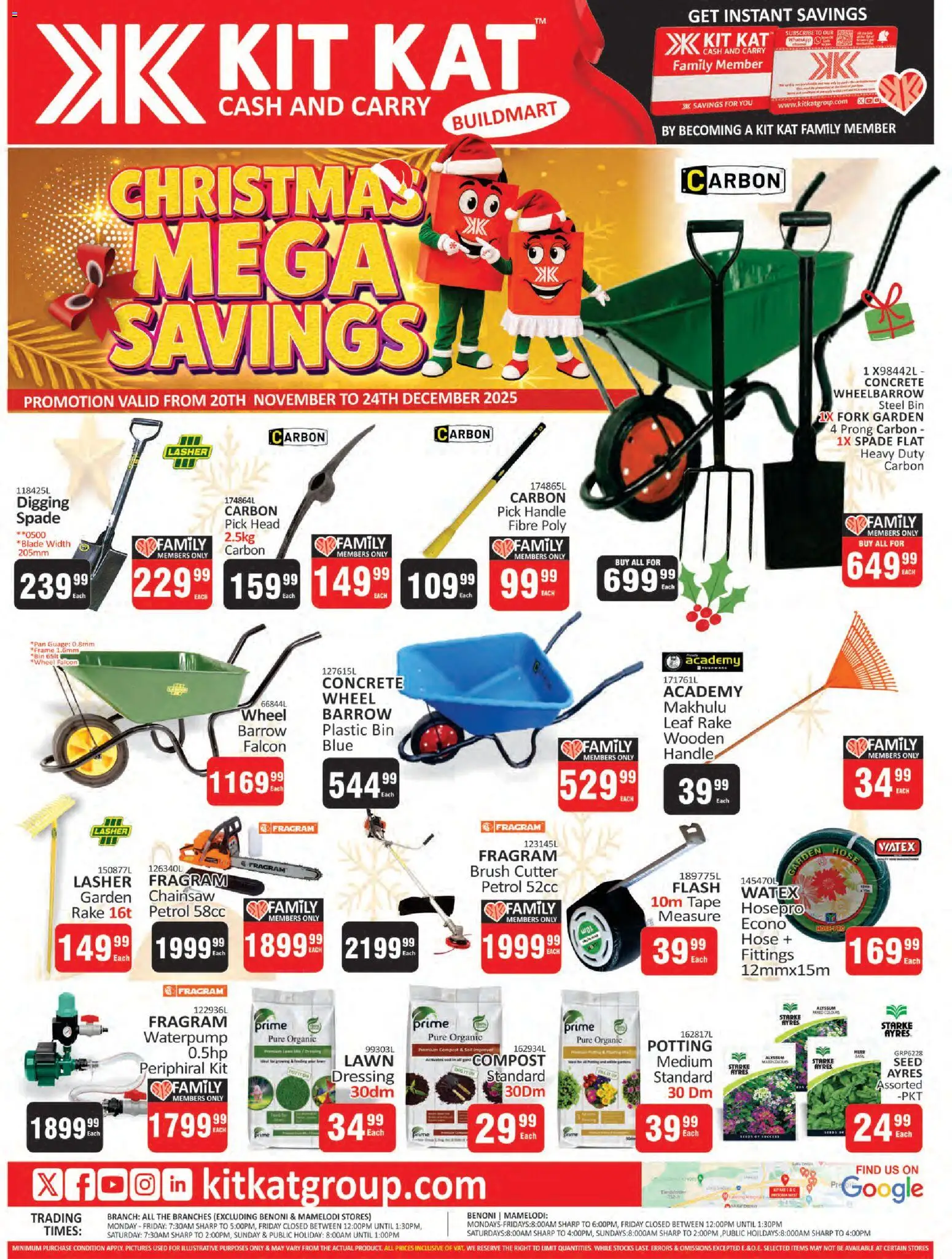 KIT KAT Cash & Carry - Buildmart - Christmas Leaflet - page 1- valid from 20/11/2025