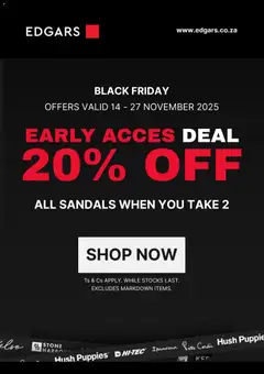 Preview Edgars Black Friday valid from 21/11/2025