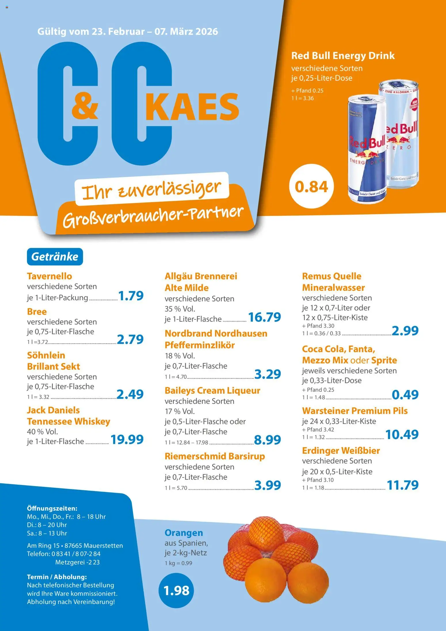 C&C Prospekt - Seite 1 - gültig ab 23.02.2026