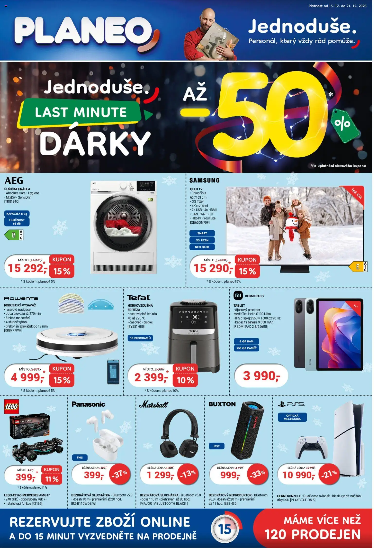 Planeo Elektro leták - Dárky - strana 1- platný od 12.12.2025