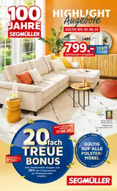 Vorschau Segmüller Highlight gültig ab 19.07.2025