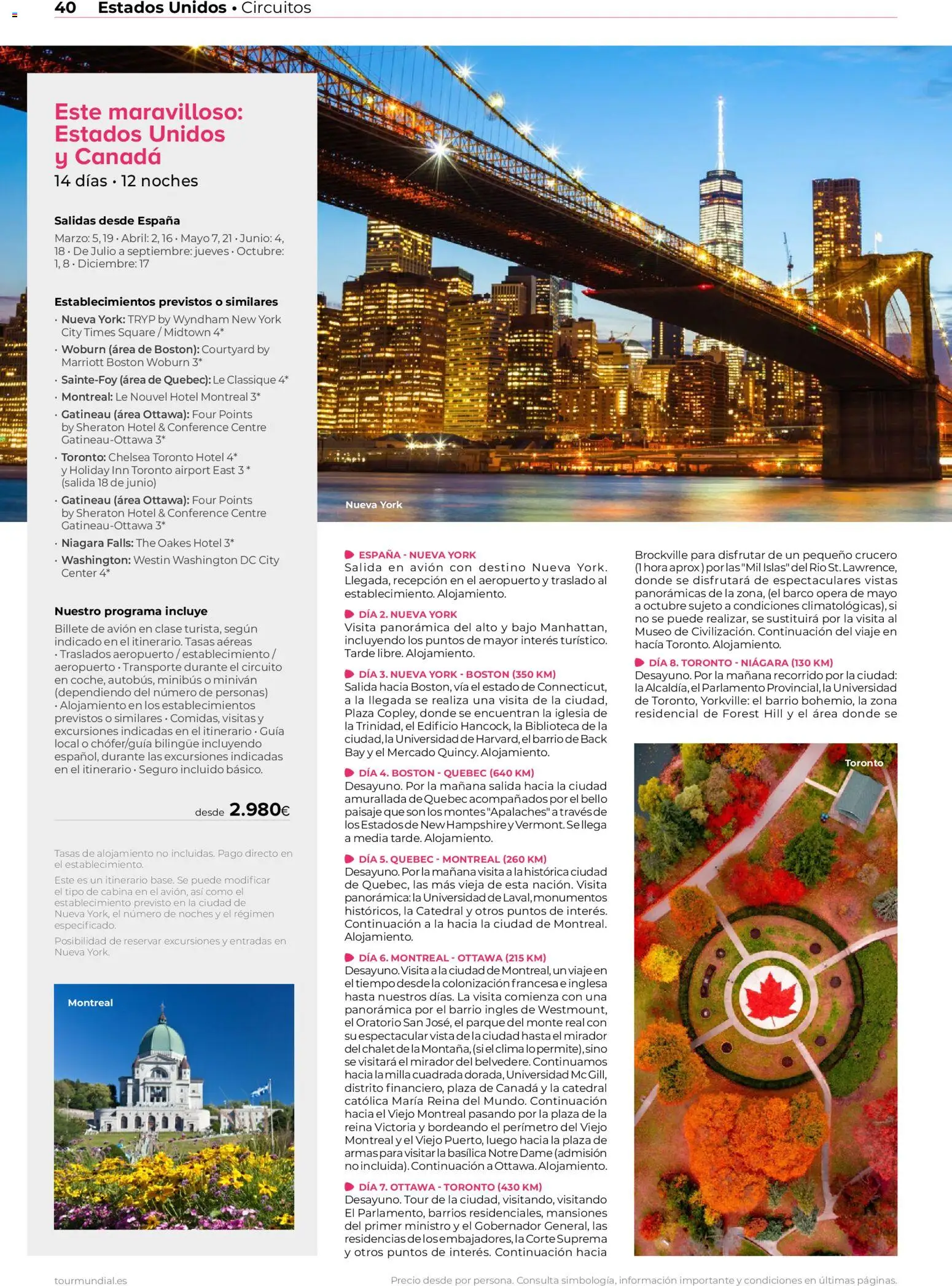 Viajes El Corte Inglés Norteamérica y Caribe - Página de 40 - Válido desde 01/01/2026