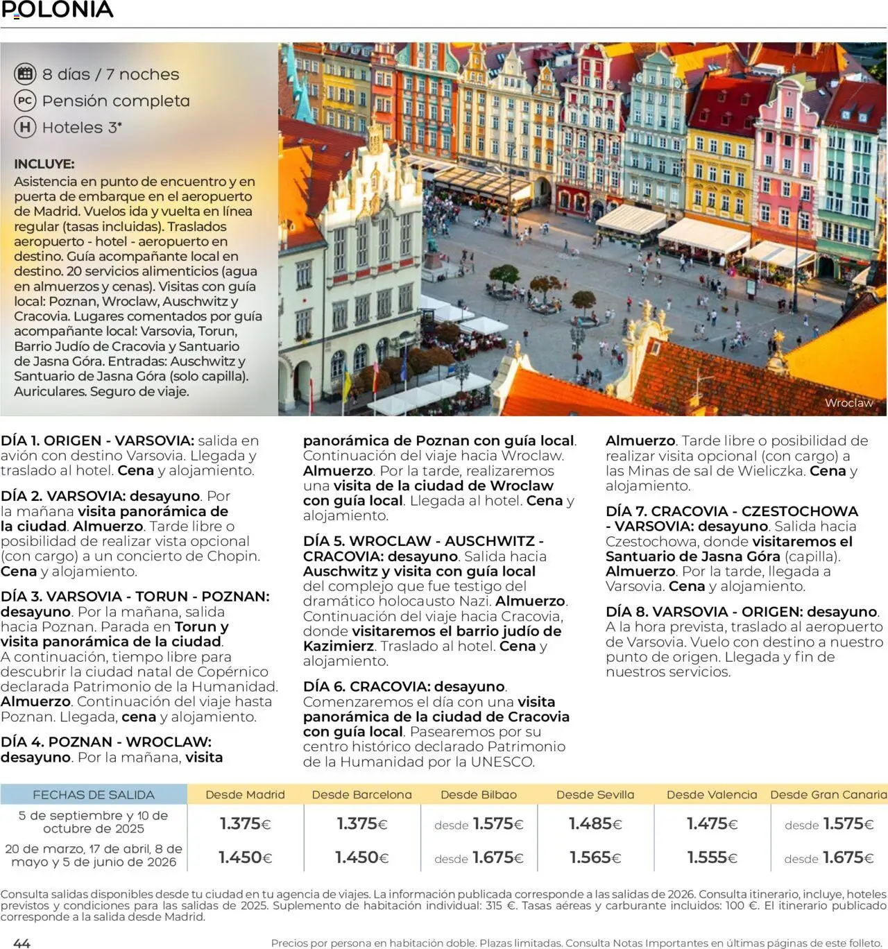 Viajes El Corte Inglés - Club de Vacaciones - Vacaciones Económicas Personalizado - Página de 44 - Válido desde 01/09/2025