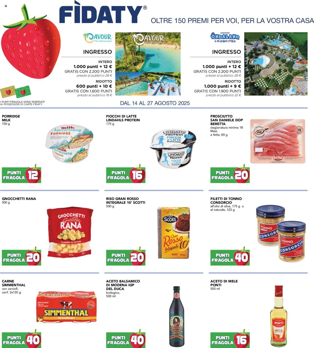 Esselunga S Punti Fragola catalogo - pagina 1 - valido dal 14/08/2025