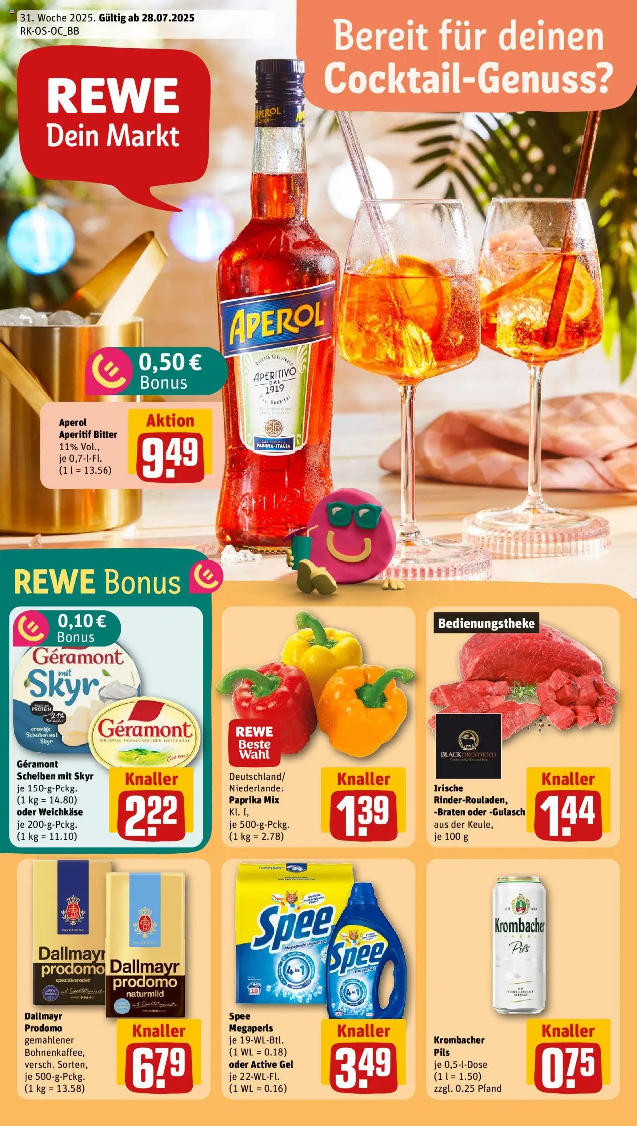 Rewe Prospekt 	 - Seite 1 - gültig ab 28.07.2025