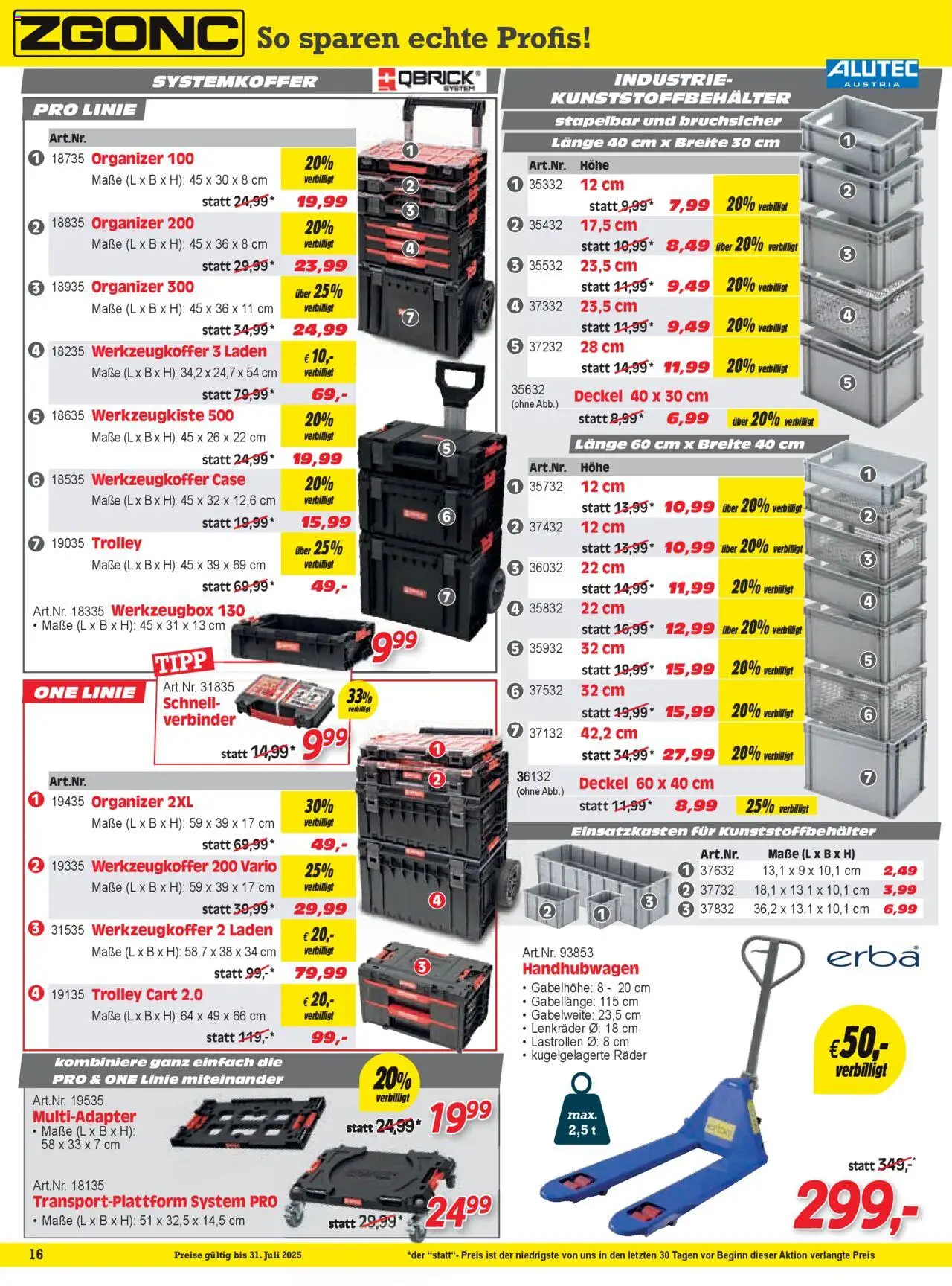 Zgonc - Flugblatt Juli II 2025 - Seite 16- gültig ab 15.08.2025