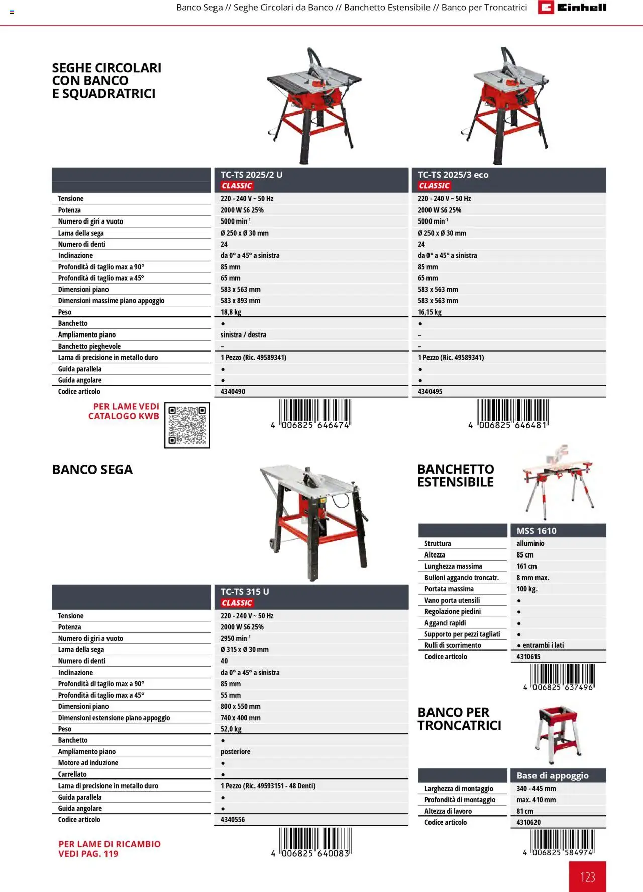 Catalogo Elettroutensili 2025 Einhell	 - pagina 123 - valido dal 06/02/2025