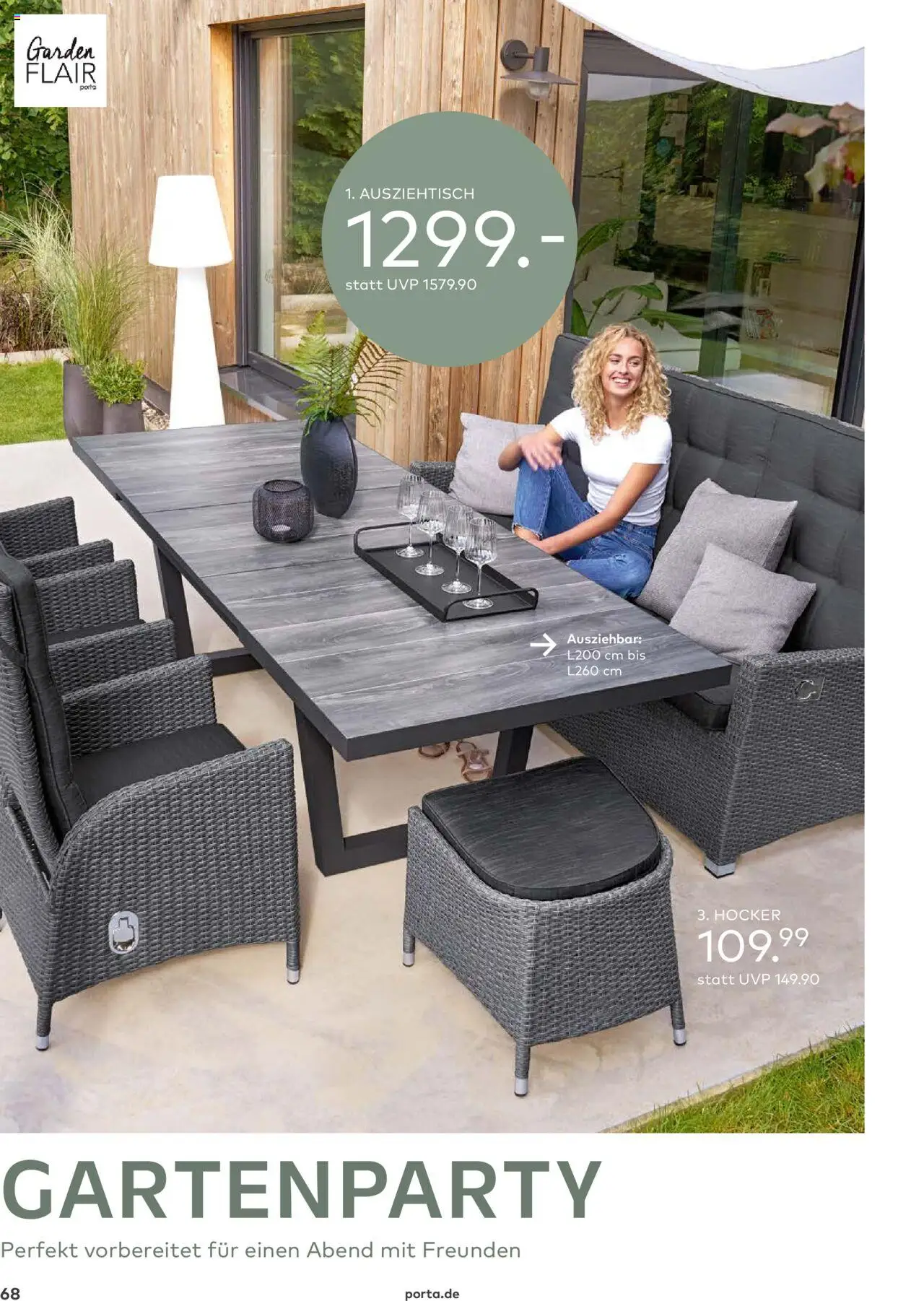 Porta! - Outdoor - Gartenmöbelkatalog 2025 - Seite 68 - gültig ab 02.03.2025