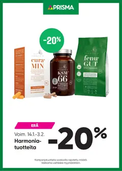 Esikatselu Prisma tarjoukset Harmonia voimassa alkaen 14/01/2026