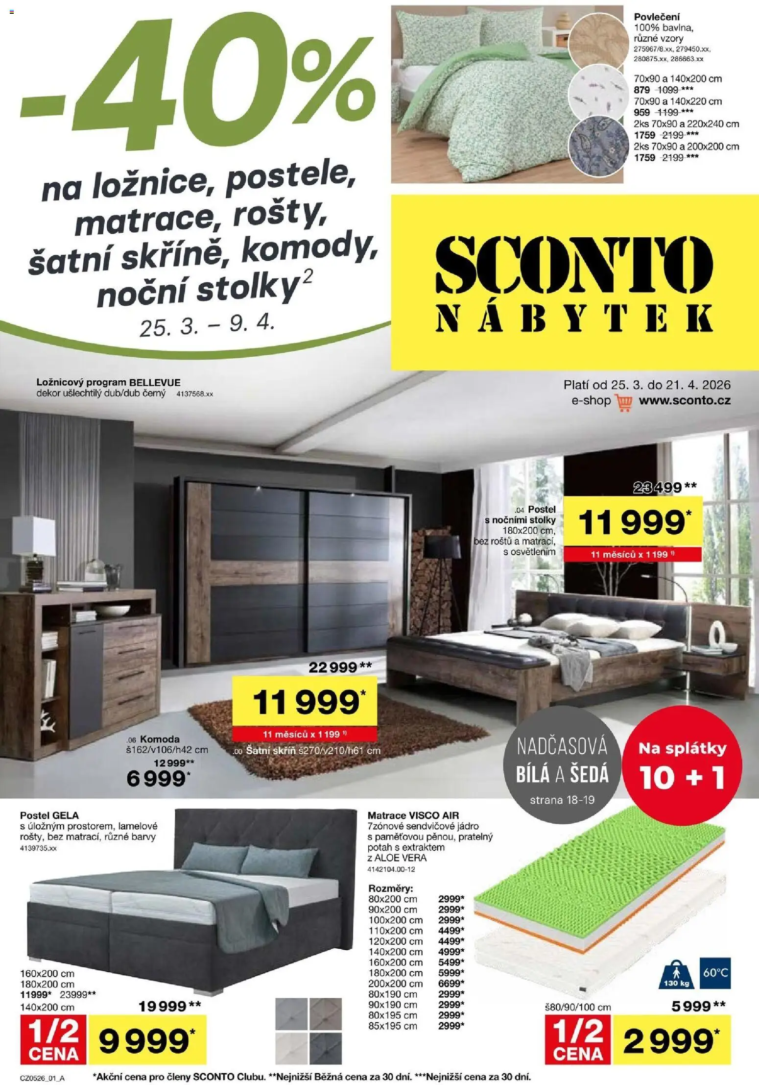 Sconto nábytek leták - strana 1- platný od 25.03.2026