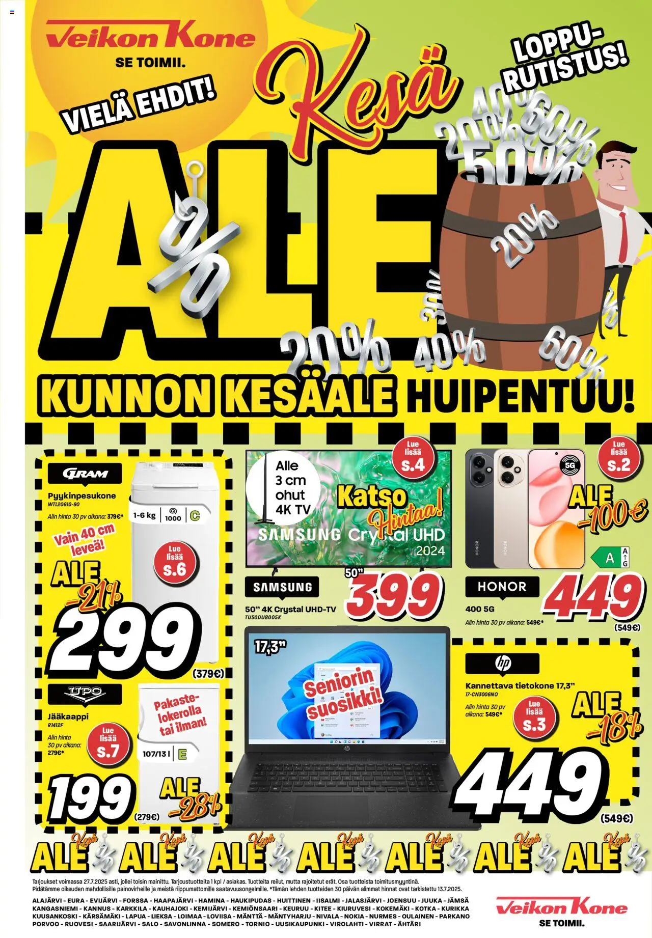 Veikon Kone tarjoukset - sivu 1- voimassa alkaen 14/07/2025