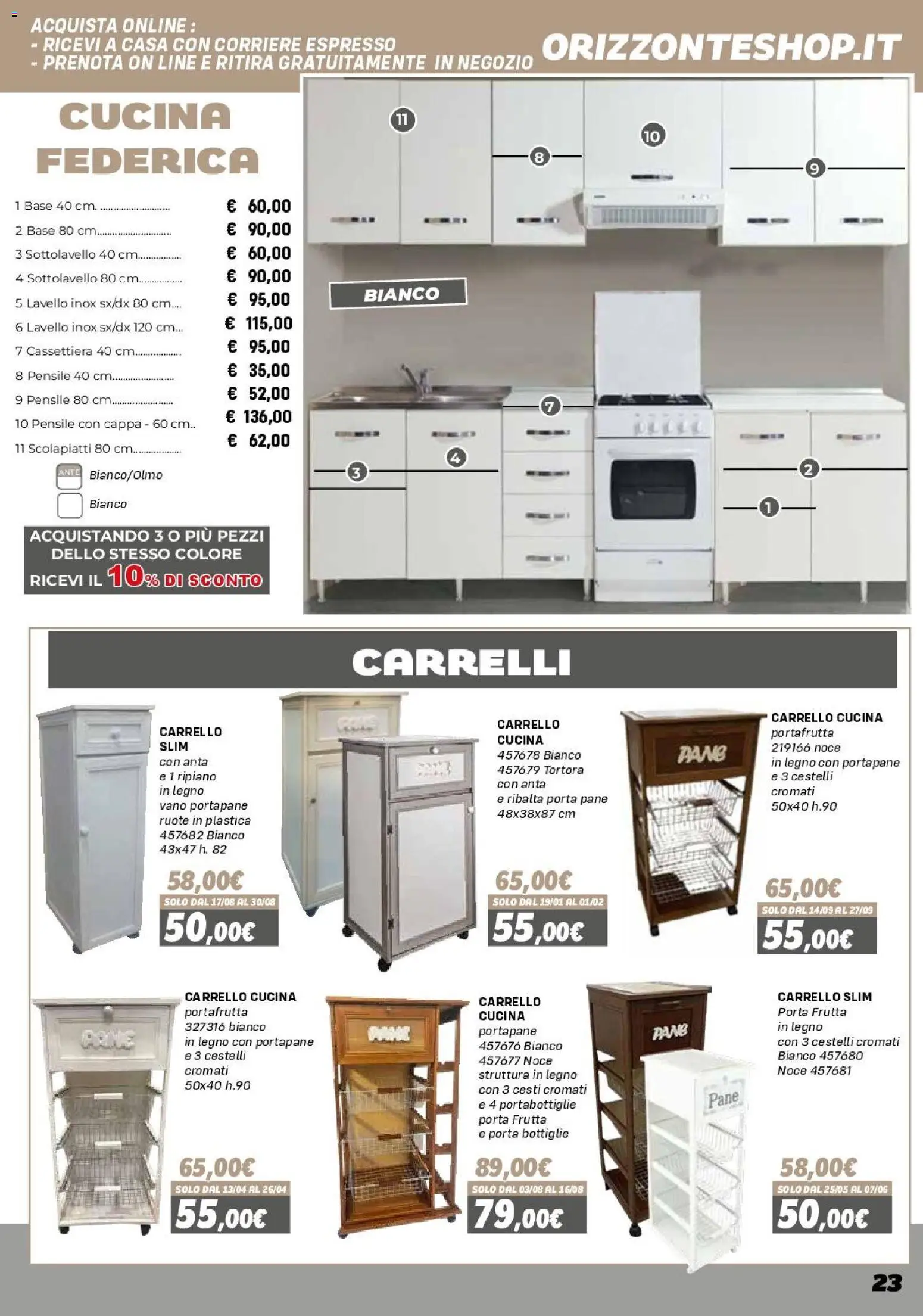 Orizzonte Mobile catalogo - pagina 23 - valido dal 16/01/2026