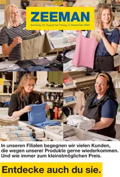 Vorschau Zeeman Prospekt 	 gültig ab 23.08.2025