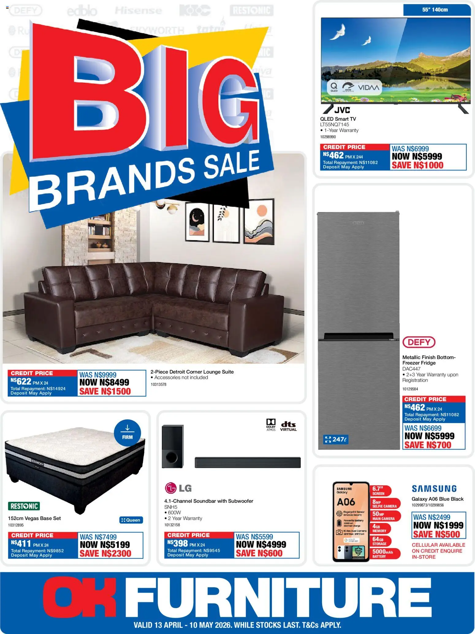 OK Furniture Catalogue Namibia  - page 1- valid from 13/04/2026