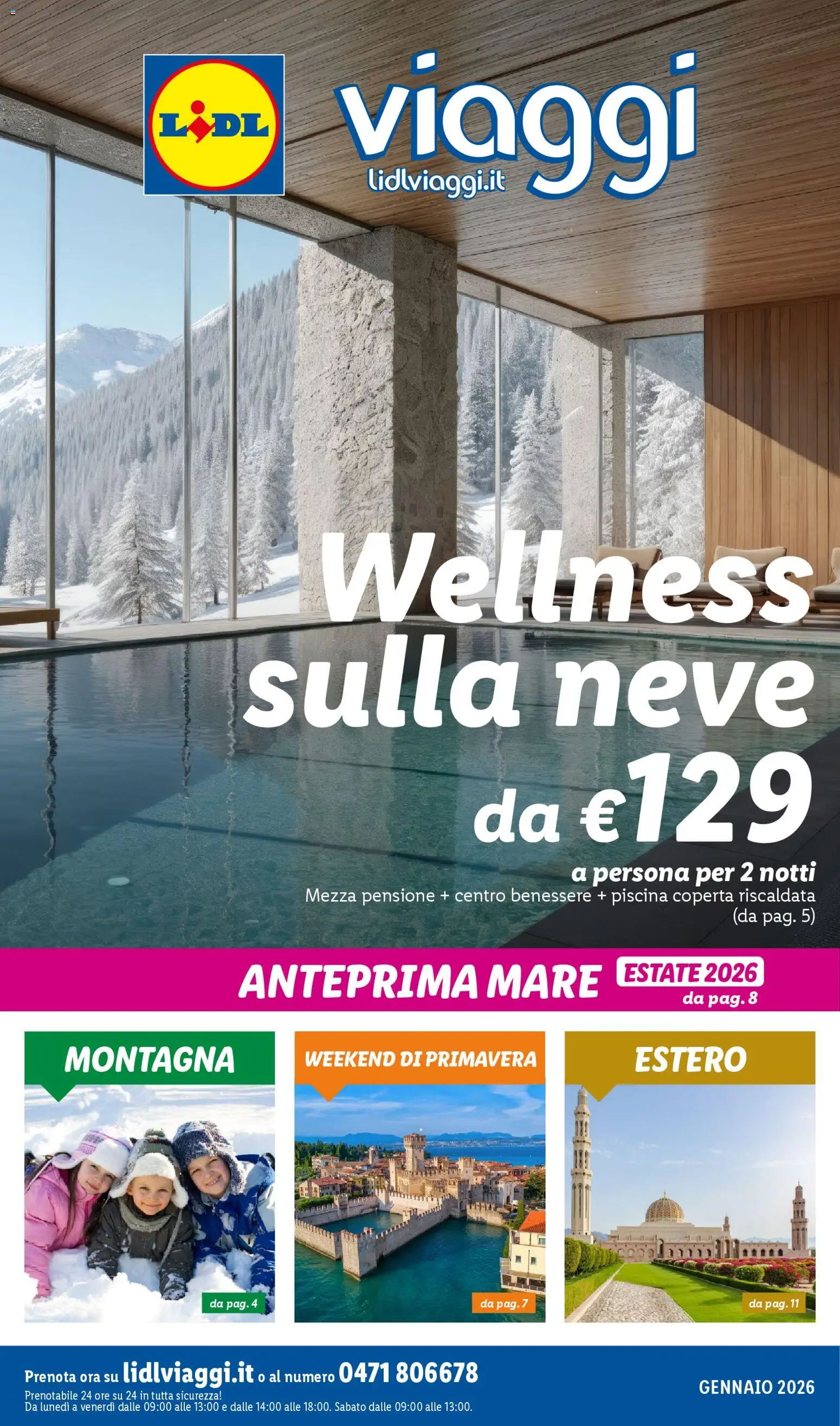 Lidl Viaggi Wellness catalogo - pagina 1 - valido dal 01/01/2026