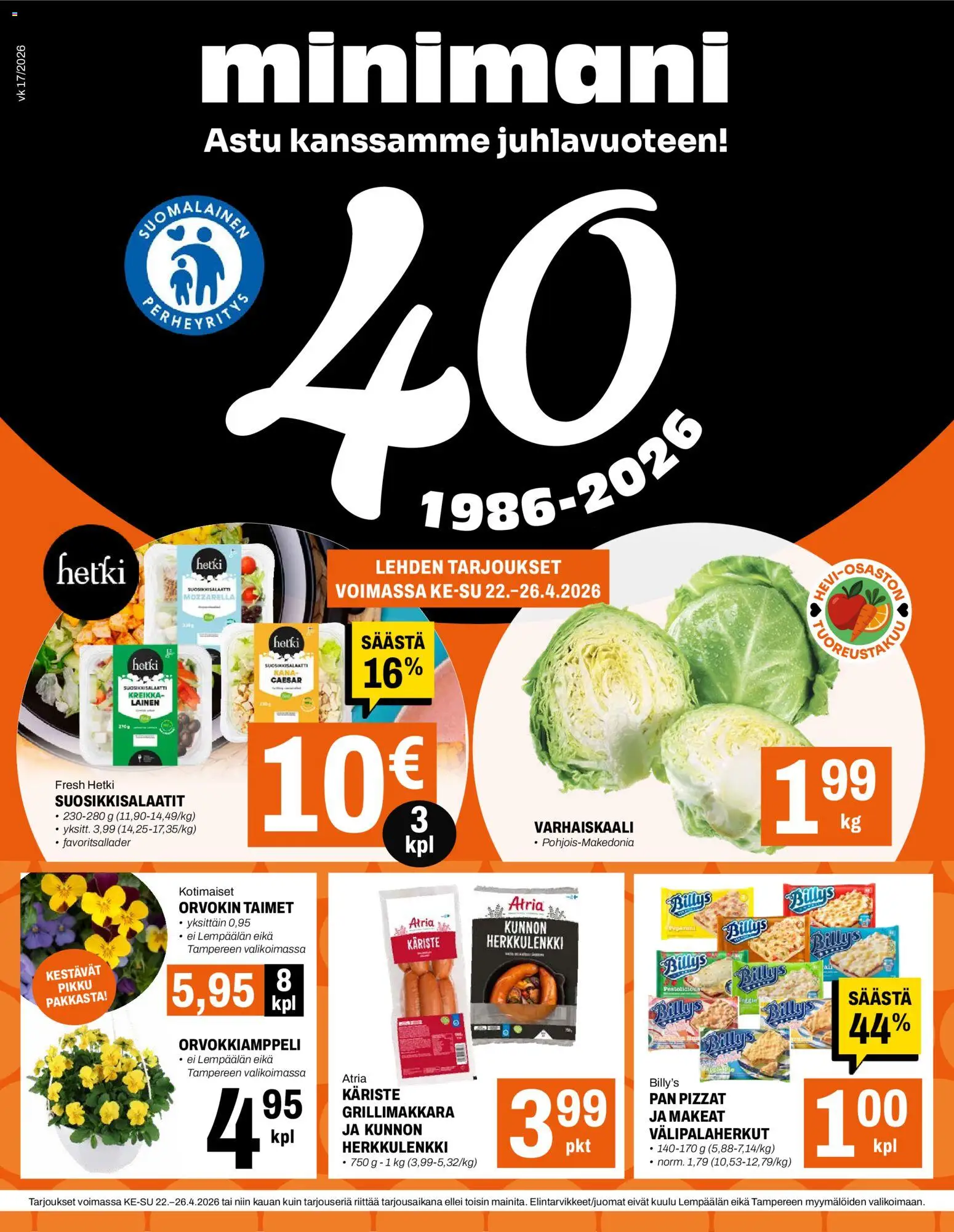 Minimani tarjoukset - sivu 1- voimassa alkaen 22/04/2026