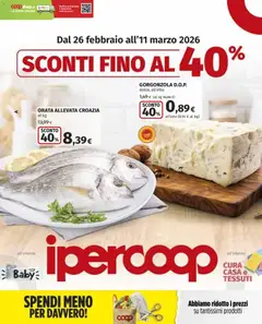 Anteprima Volantino Ipercoop	 valida dal 26/02/2026