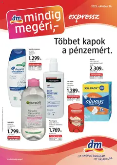 Előnézet DM Drogerie Markt Akciós újság érvényes 2025.10.16.-tól