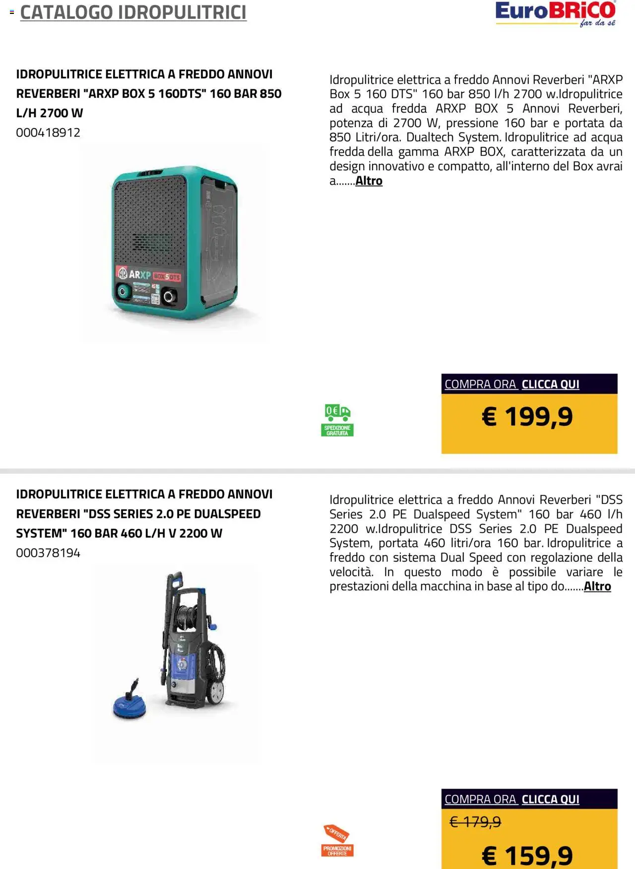 Eurobrico Idropulitrici catalogo - pagina 11 - valido dal 23/07/2025