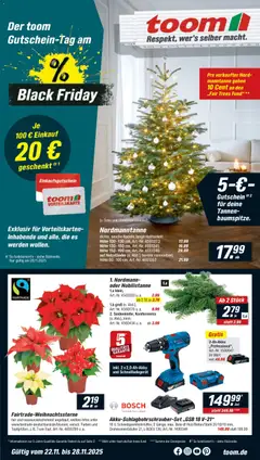 Vorschau Toom Baumarkt - Black Friday gültig ab 22.11.2025
