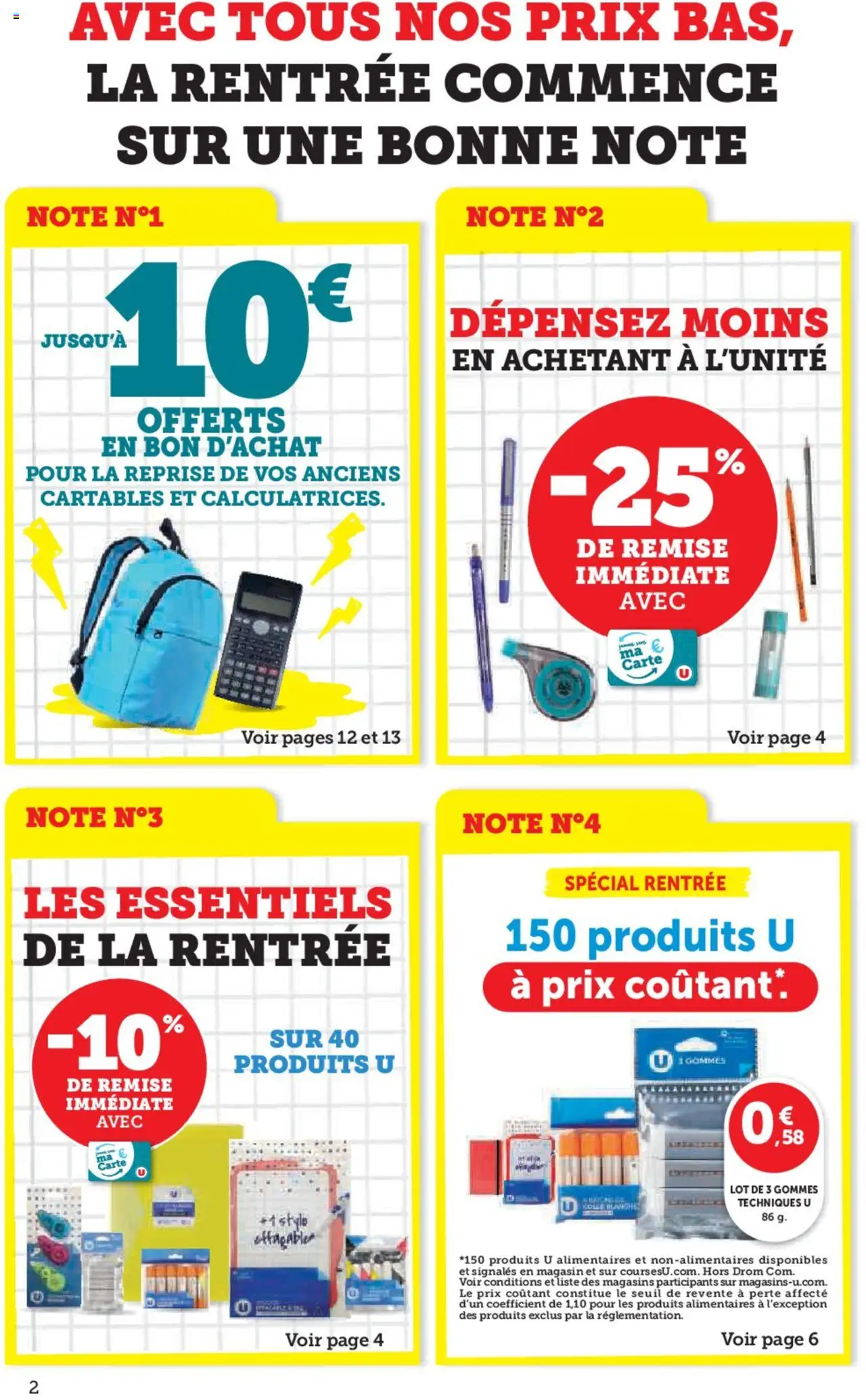 Super U La rentrée à prix bas - page 2 - valable à partir du 16/07/2025