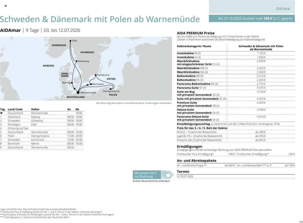 Aida Sommer 2026 - Seite 111 - gültig ab 01.03.2026