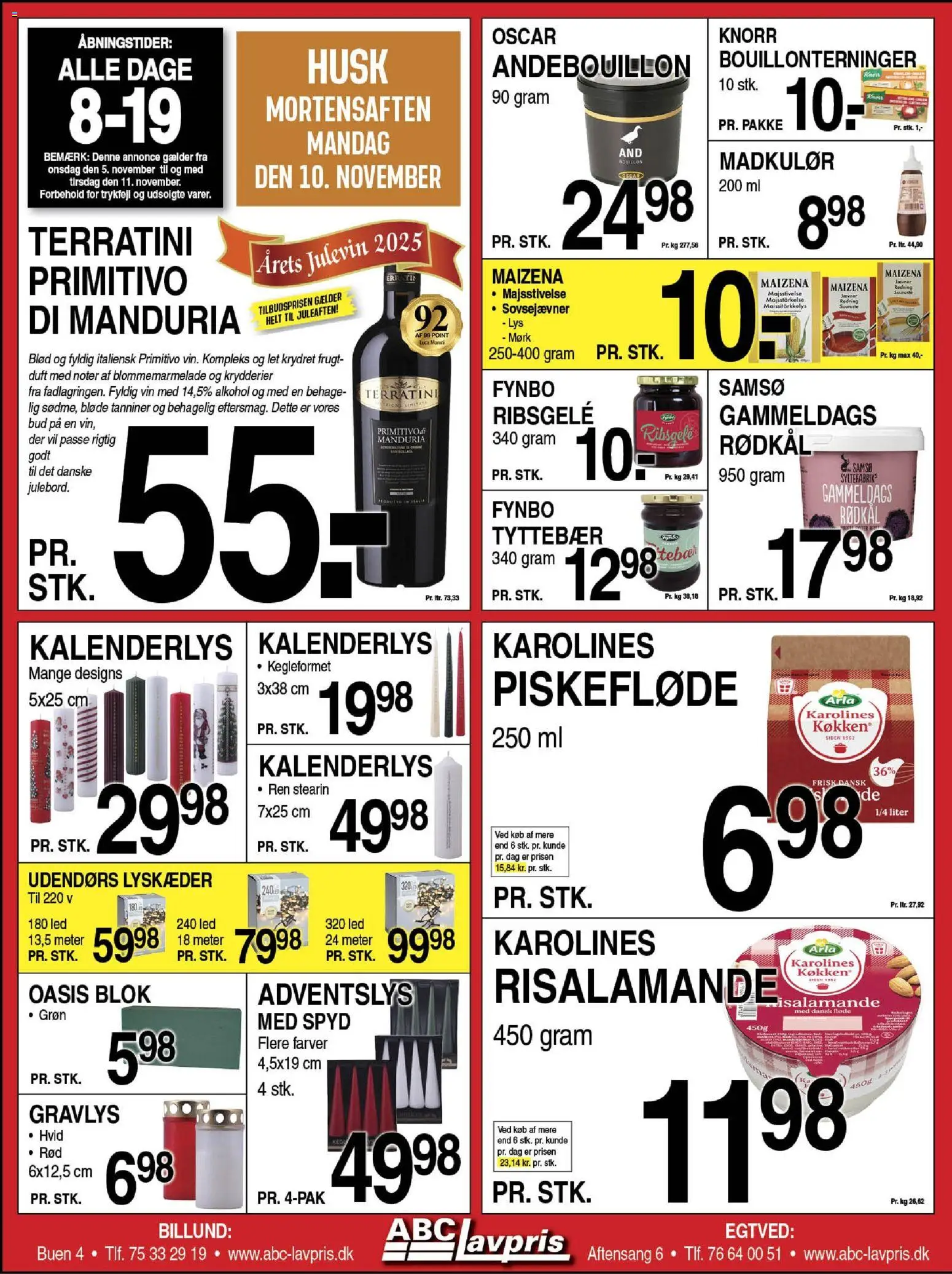 Abc Lavpris - Tilbudsavis - side 1- gyldig fra 05/11/2025