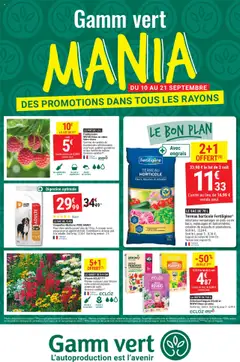 Aperçu Gamm vert catalogue Mania valable à partir du 10/09/2025