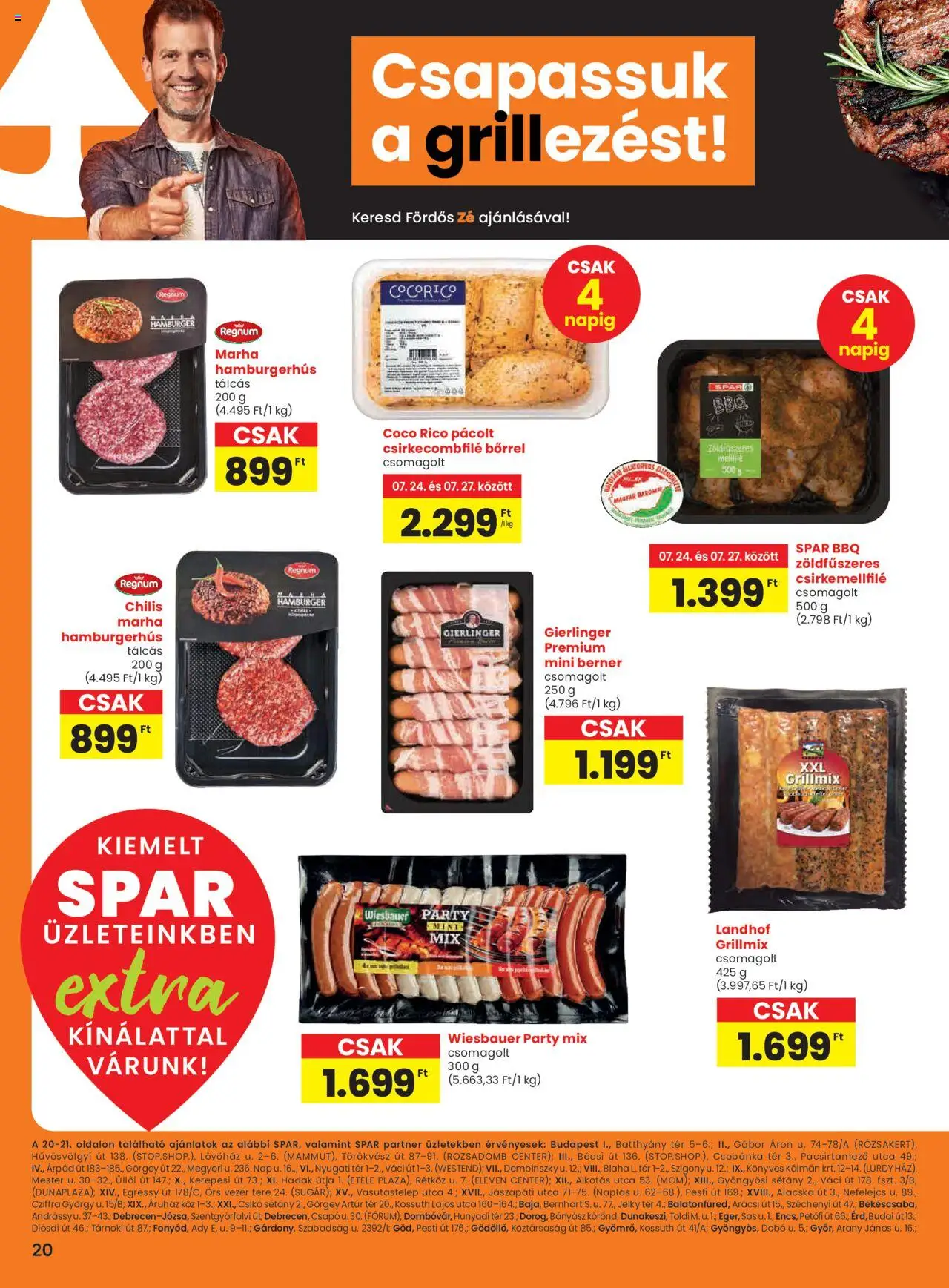 Spar - Extra ajánlatok - 1oldal - érvényes 2025.07.24.-tól