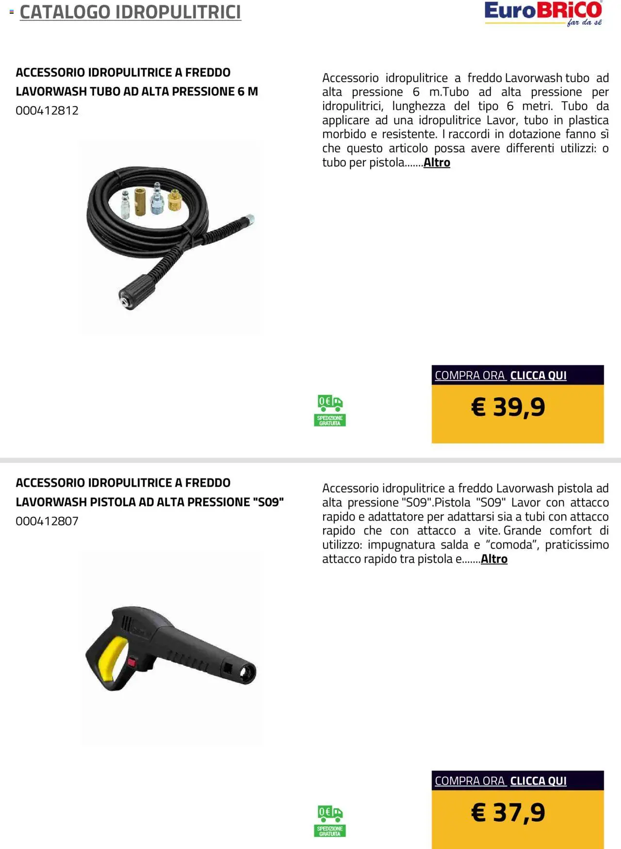 Eurobrico Idropulitrici catalogo - pagina 30 - valido dal 23/07/2025