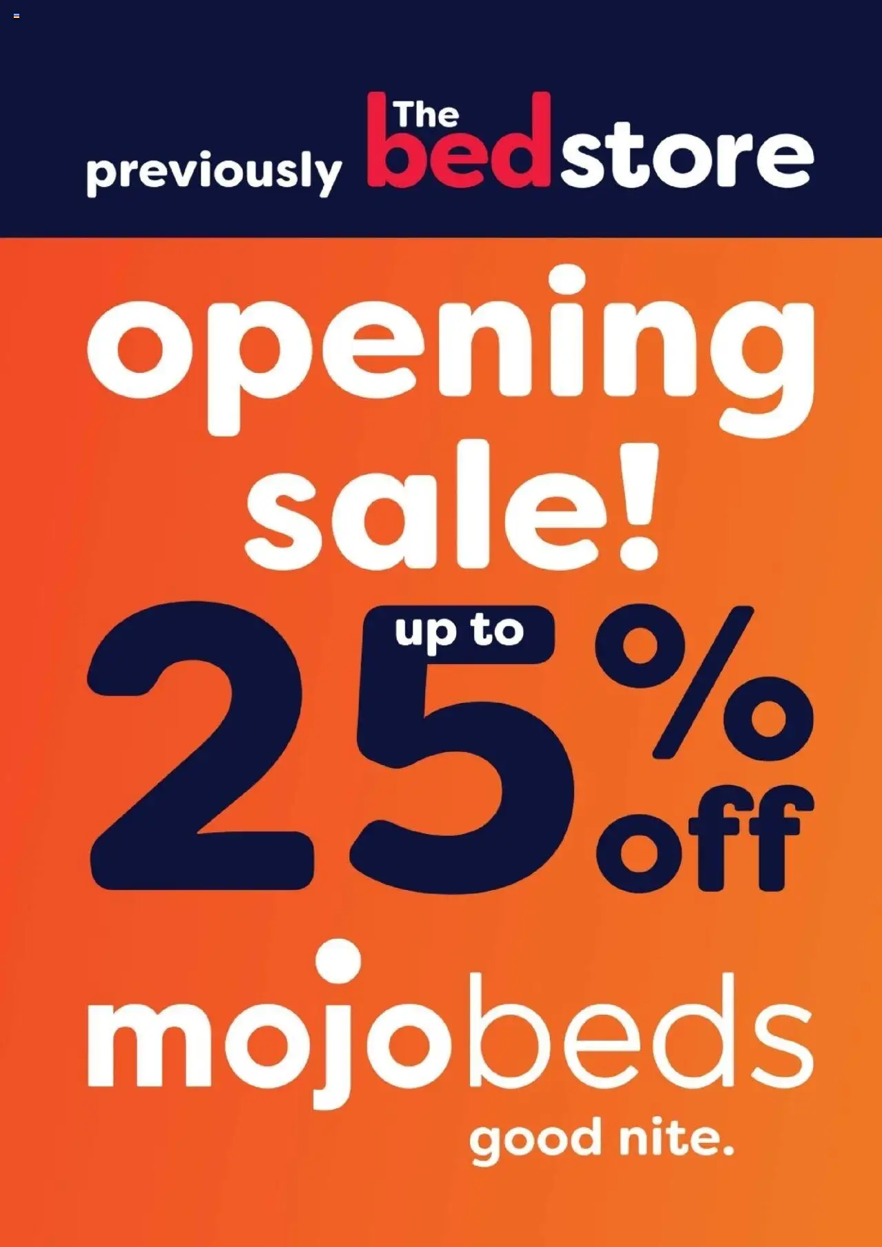 Dial-a-Bed - Mojo Beds Opening Sale Catalogue - page 1- valid from 25/08/2025