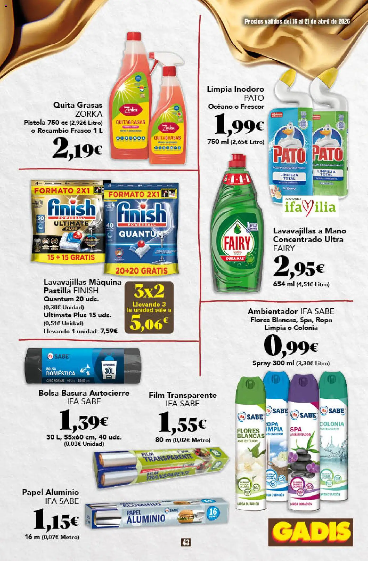Gadis folleto - Página de 43 - Válido desde 16/04/2026