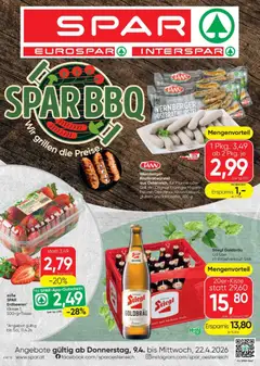 Vorschau Spar - Flugblatt gültig ab 09.04.2026