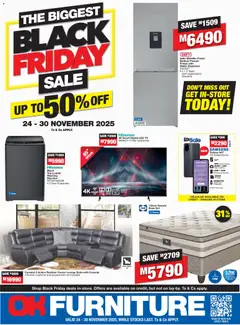 Preview OK Furniture - Lesotho Black Friday valid from 24/11/2025