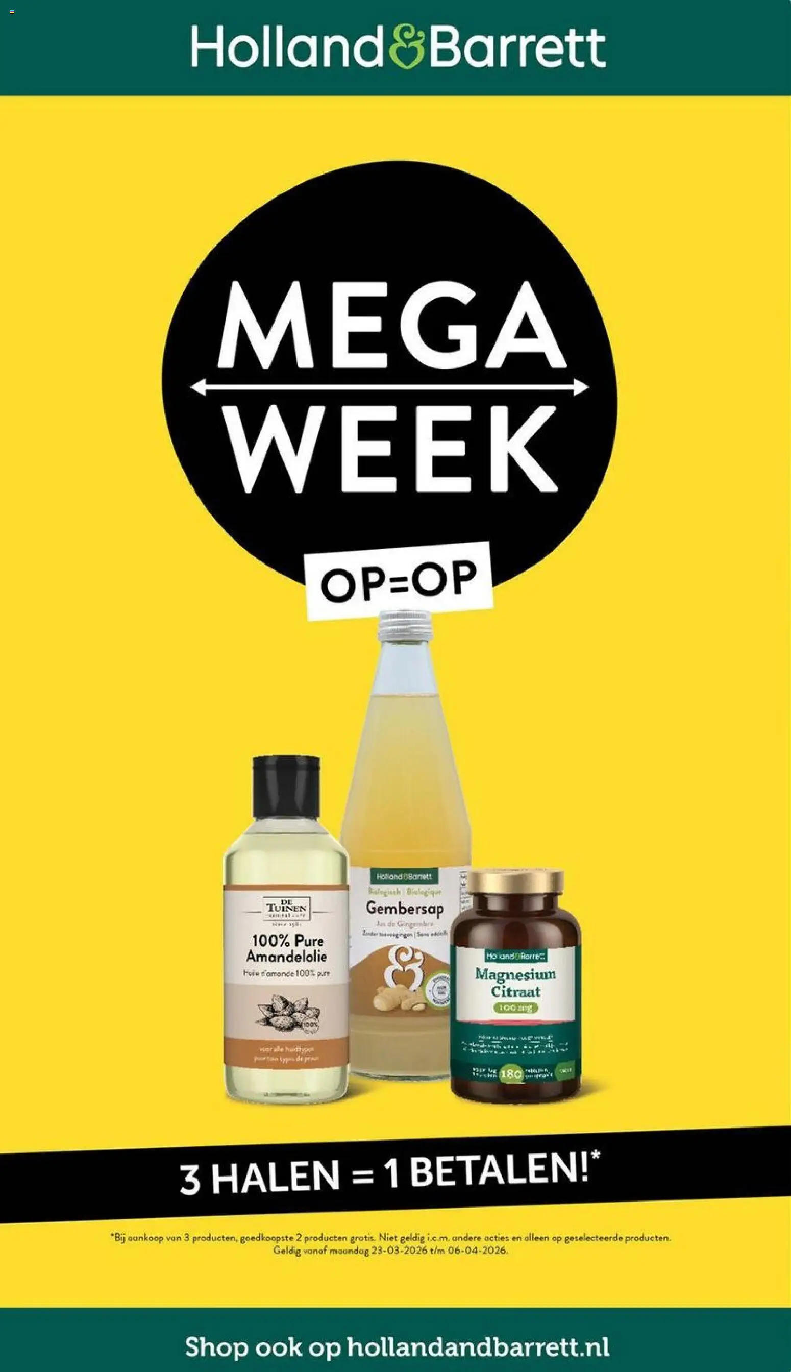 Holland & Barrett folder - pagina 1- geldig vanaf 23-03-2026