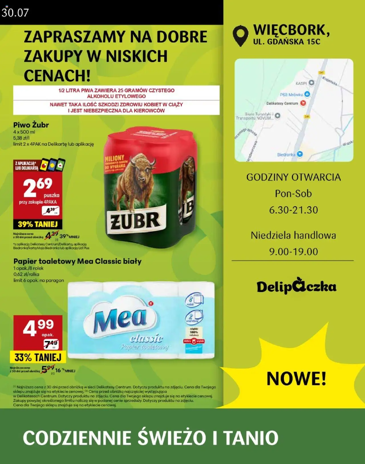 Delikatesy Centrum Gazetka - Więcbork Otwarcie - strona 3- ważny od 24.07.2025