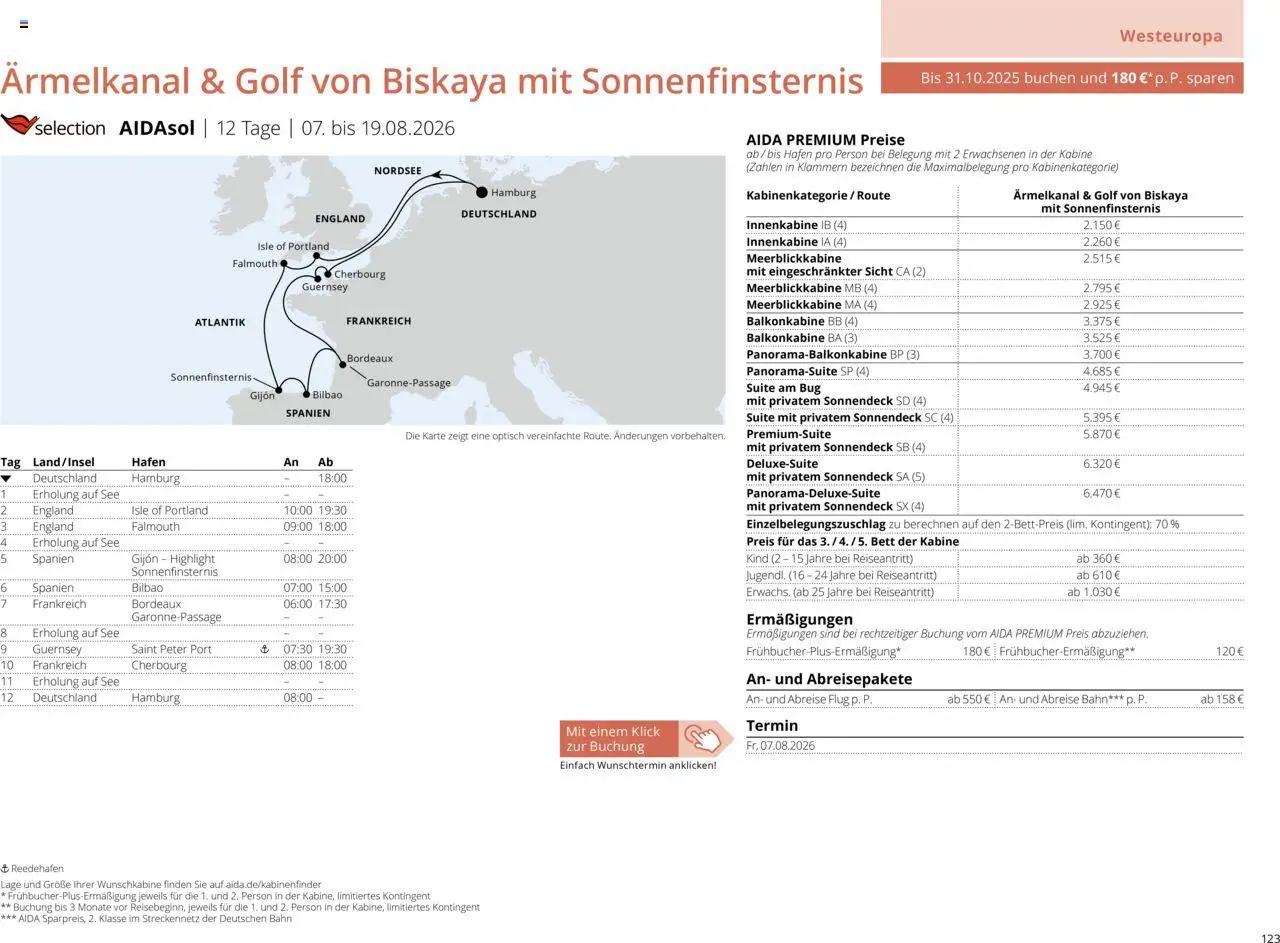 Aida Sommer 2026 - Seite 123 - gültig ab 01.03.2026