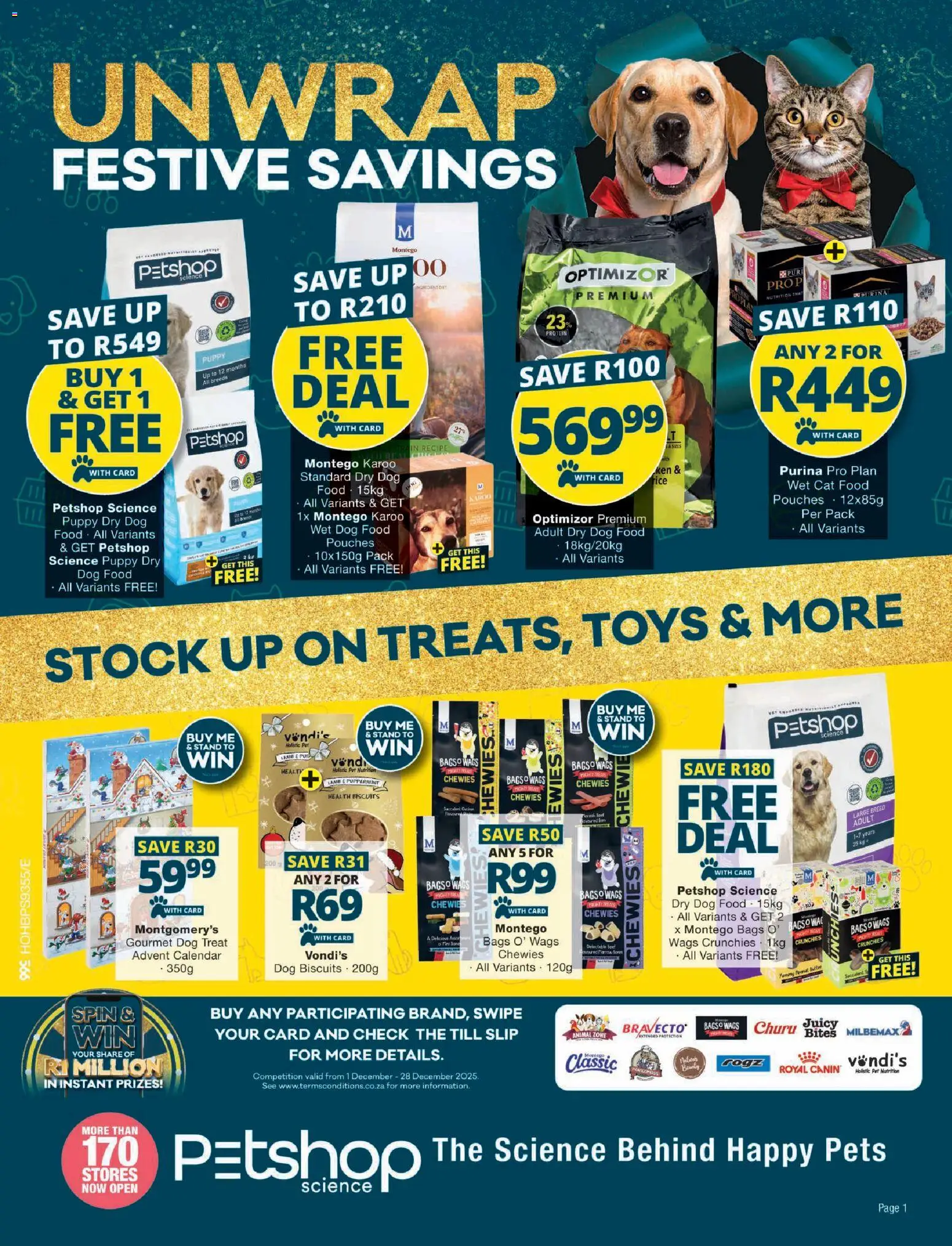 Checkers - Petshop Science Christmas Promotion - page 1- valid from 08/12/2025