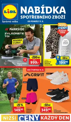 Náhled Lidl leták - Spotřební zboží platný od 11.08.2025