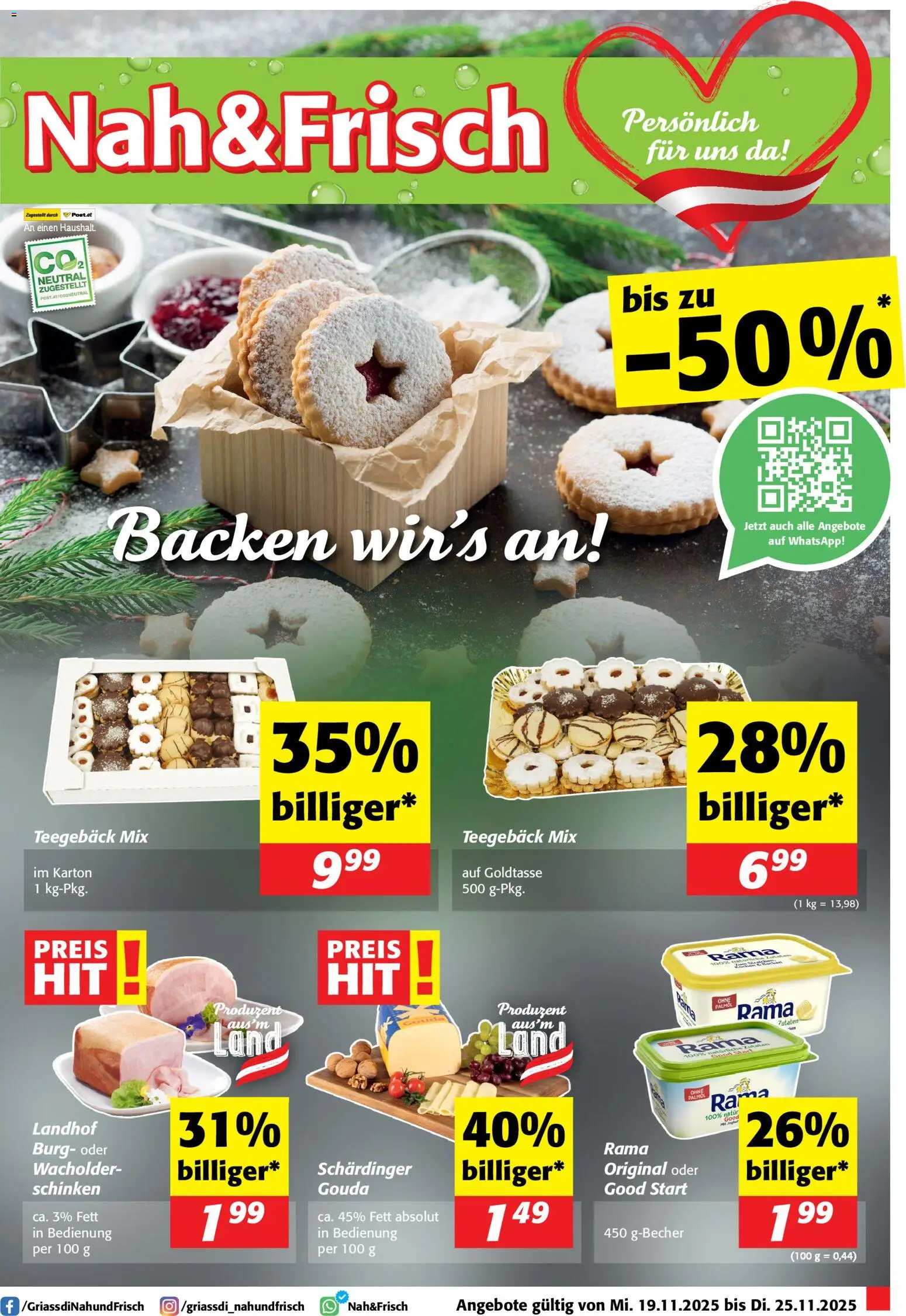 Nah und Frisch Flugblatt - Seite 1- gültig ab 19.11.2025