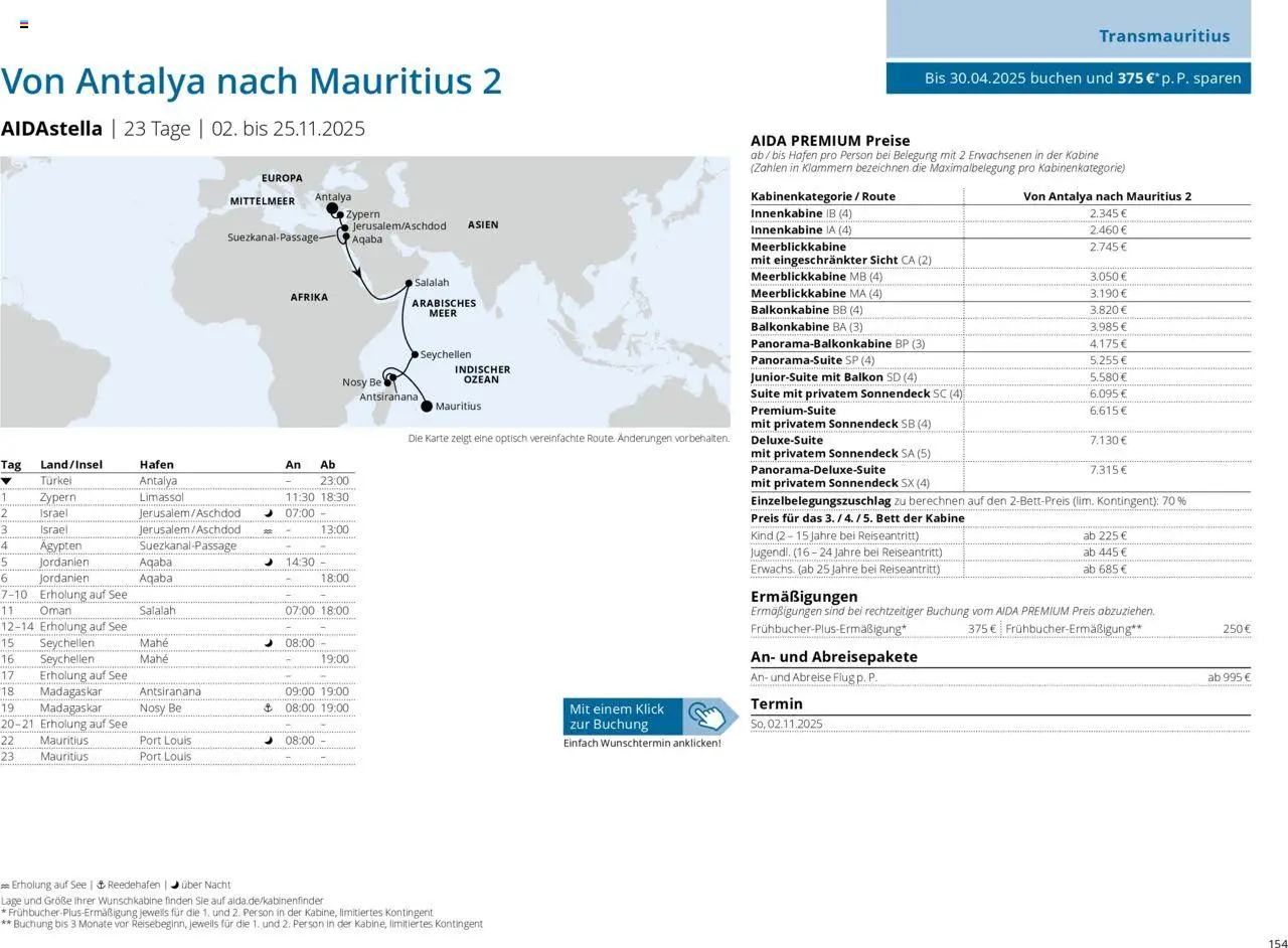 Aida Prospekt Winter 2025/26 - Seite 154 - gültig ab 01.10.2025
