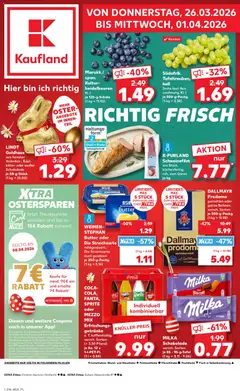 Vorschau Kaufland Prospekt 	 gültig ab 26.03.2026