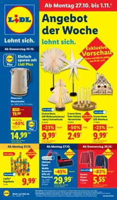 Vorschau Lidl - Prospekt gültig ab 27.10.2025
