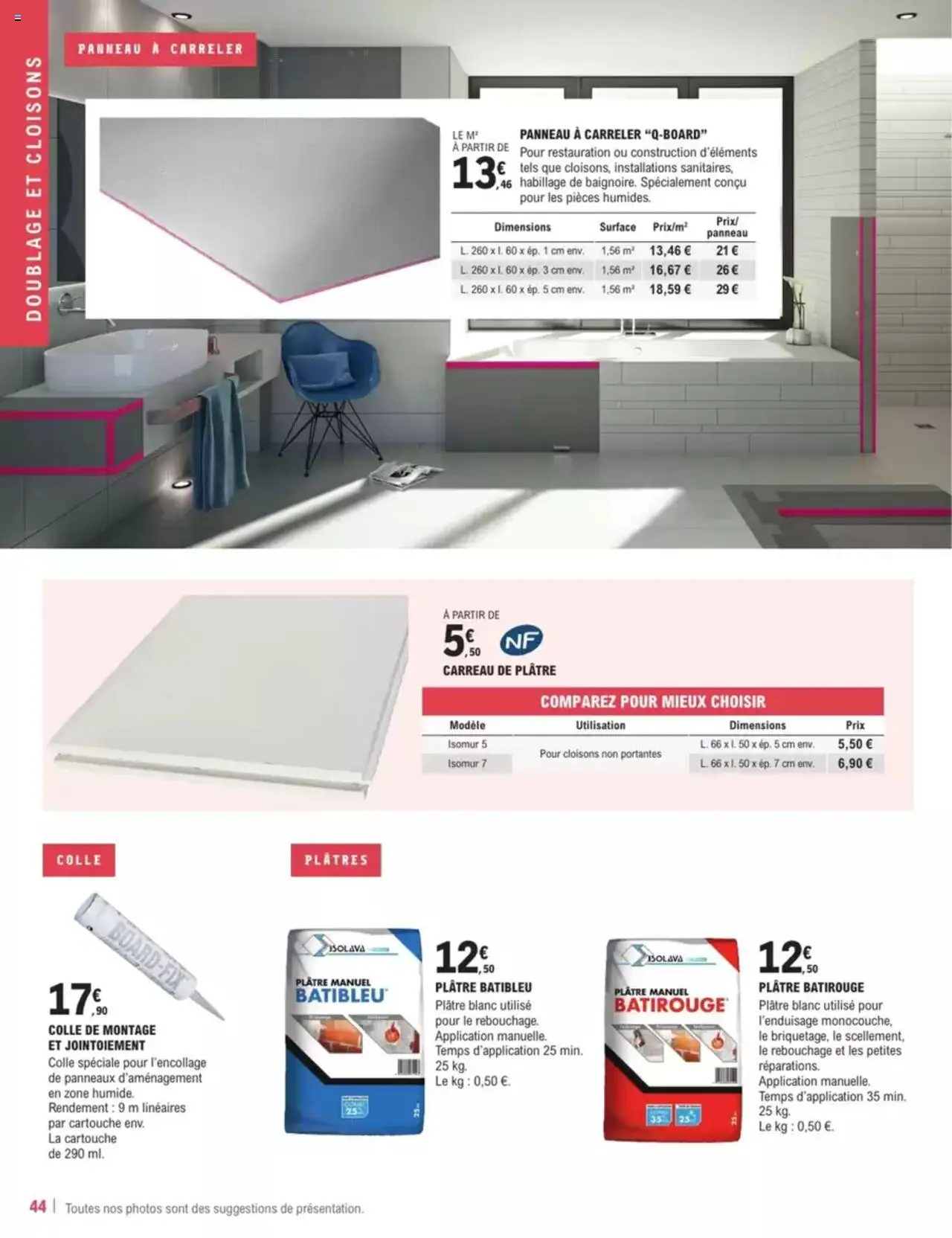 Brico E.Leclerc Guide Construction - page 44 - valable à partir du 11/02/2025