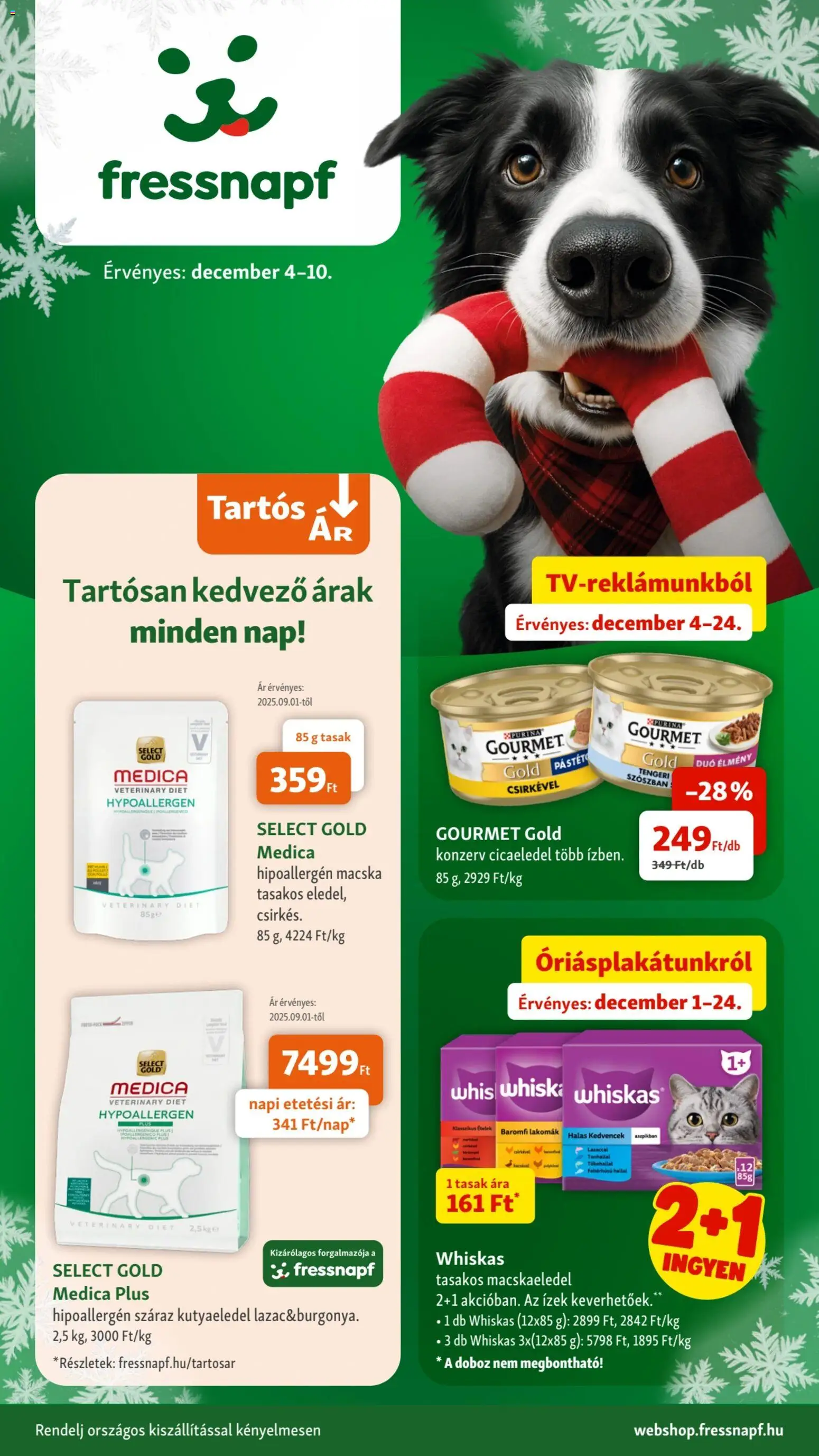 Fressnapf Akciós újság - 1oldal - érvényes 2025.12.04.-tól