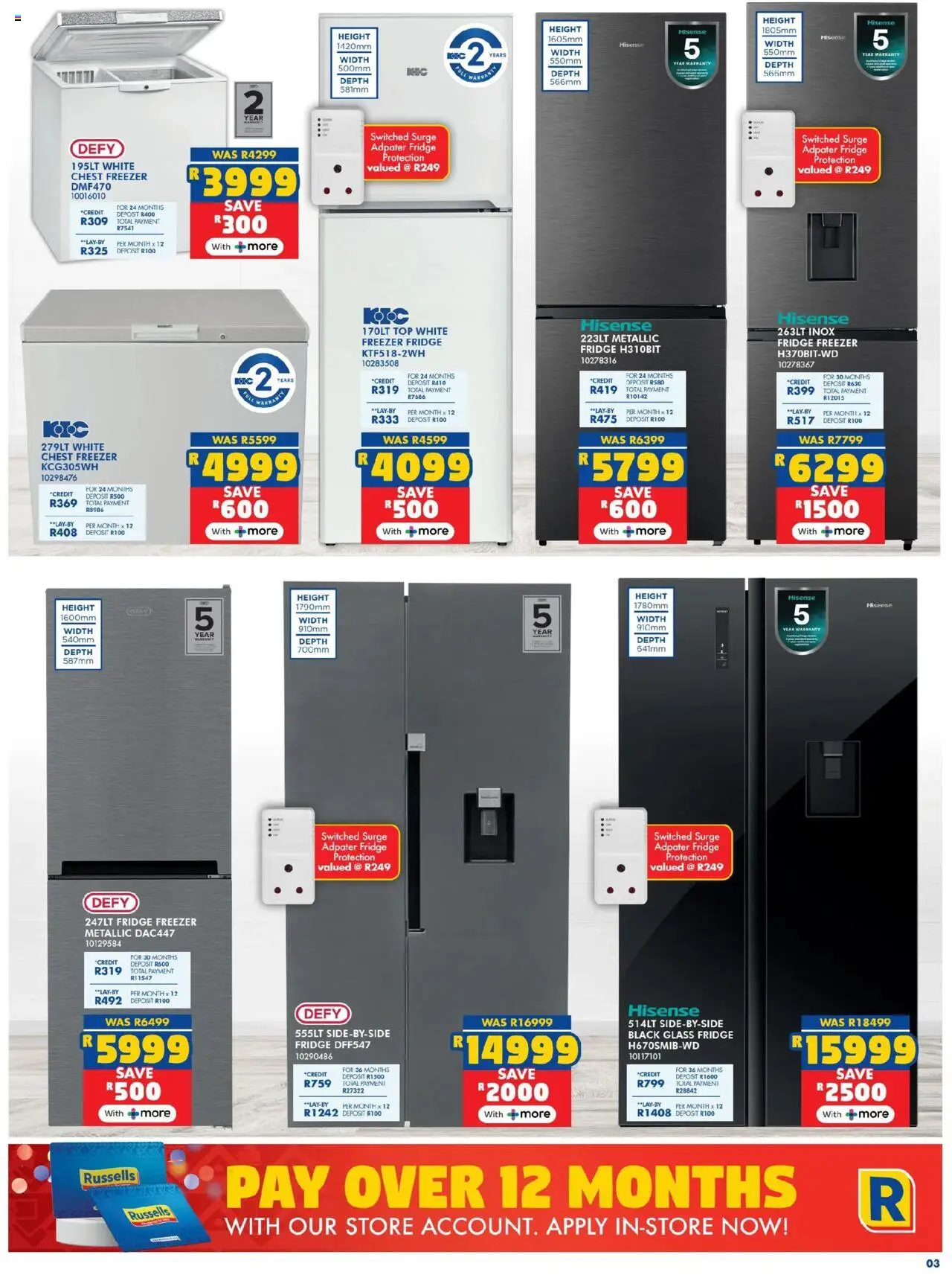 Russells Specials - page 3- valid from 17/07/2025