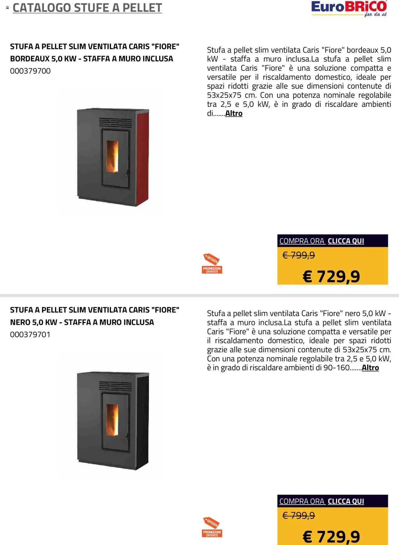 Eurobrico Stufe a Pellet catalogo - pagina 20 - valido dal 23/07/2025