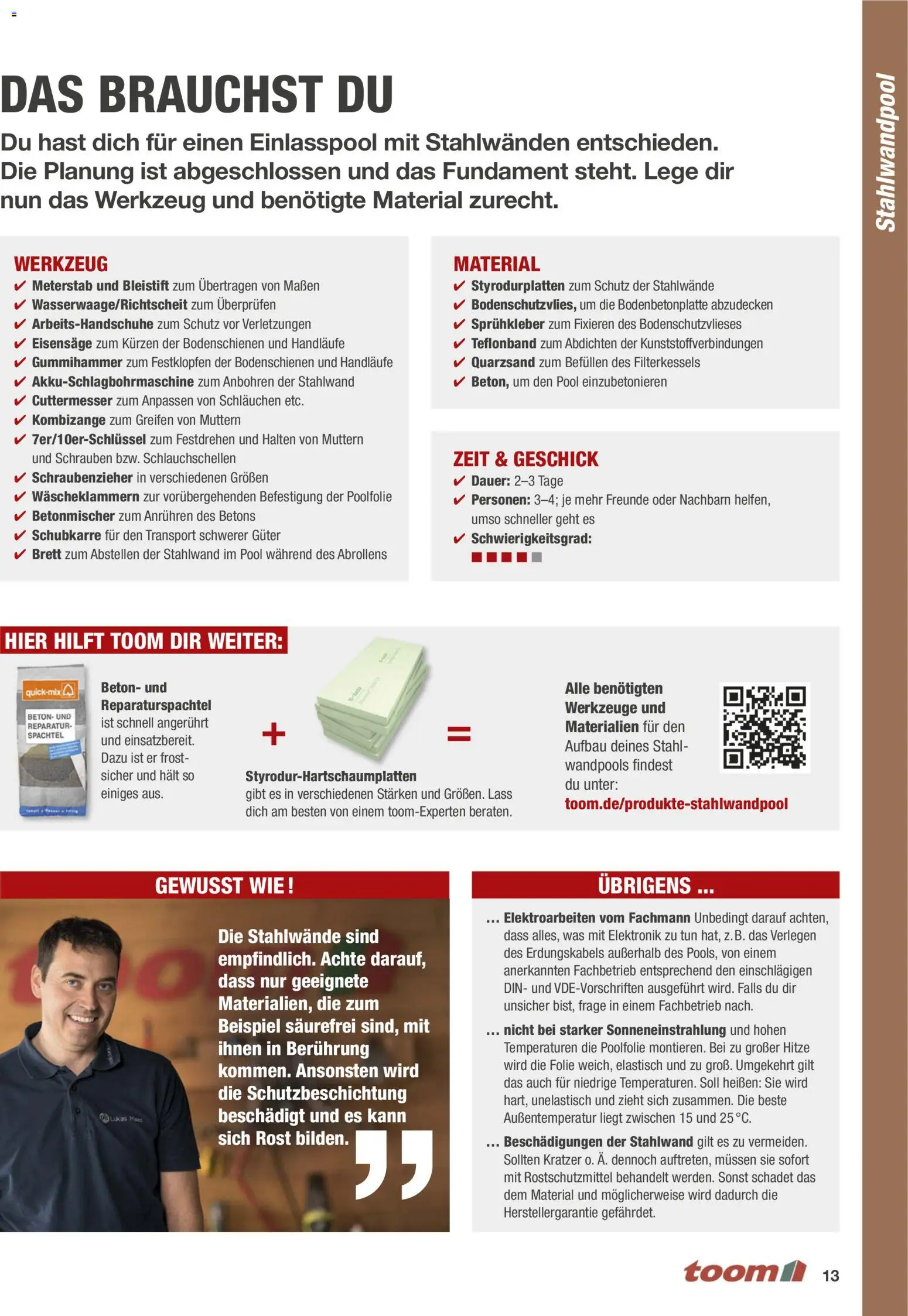 Toom Baumarkt Pool selber bauen - Seite 13 - gültig ab 01.01.2026